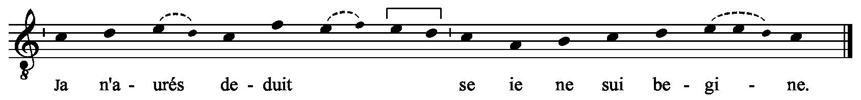 Refrain musical notation